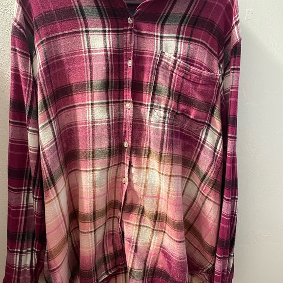 Gap distressed flannel women’s 2xl - Picture 2 of 4